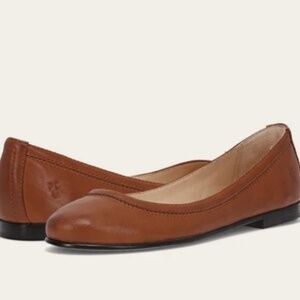 EUC Frye Carson Ballet Cognac Ballet Flat Size 9
